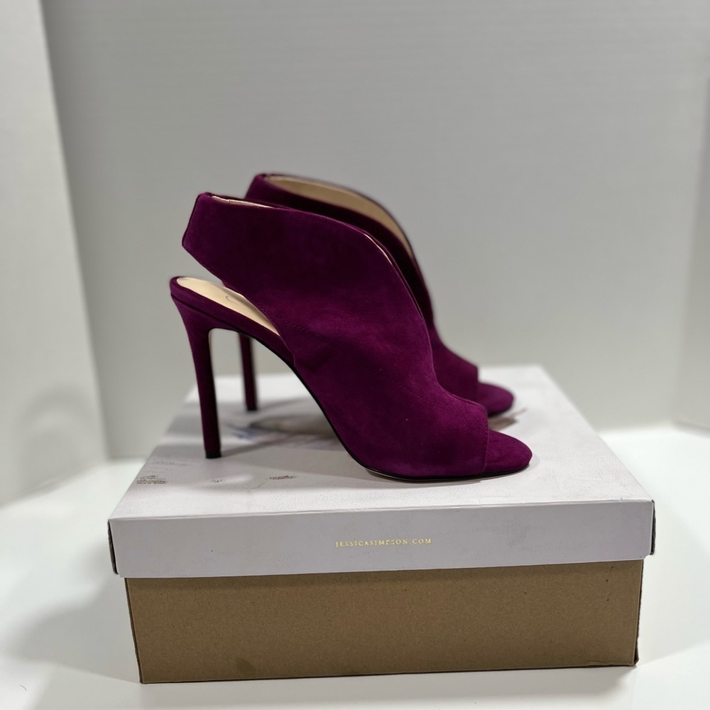 Jessica Simpson Women’s Boysenberry Suede Shoes sz 7 NEW - Picture 8 of 12